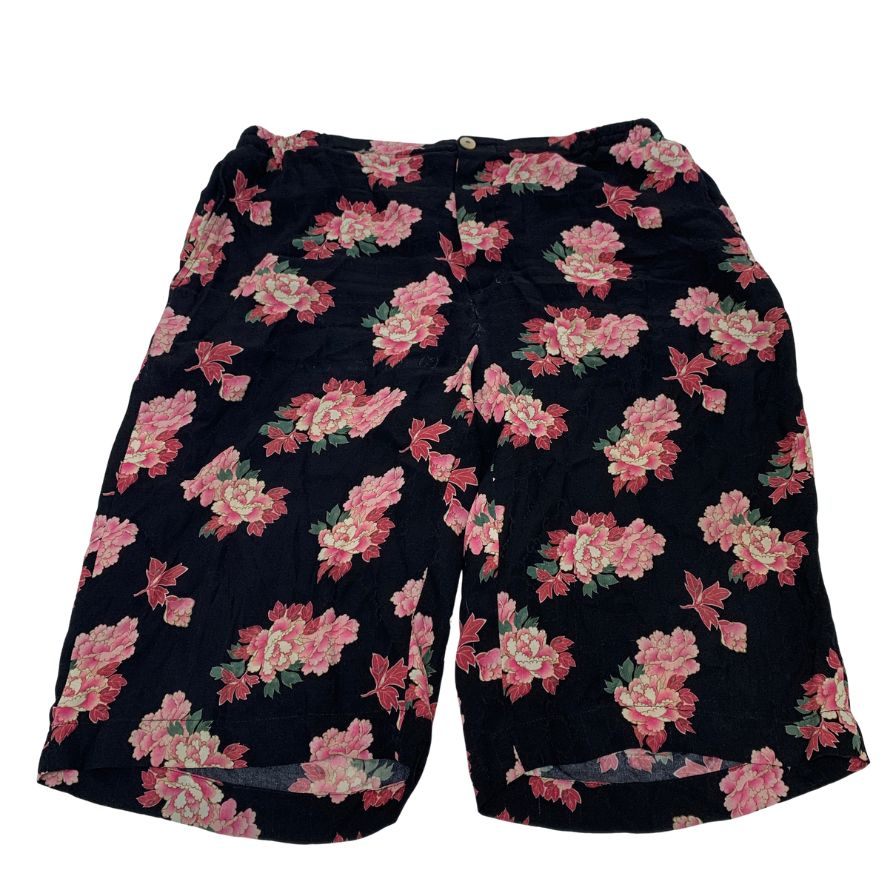グッチ 624399 ショートパンツ シルク 花柄 メンズ サイズ46 GUCCI 【AFB27】