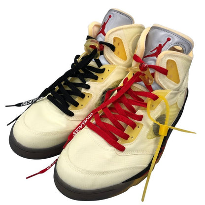 ナイキ エア ジョーダン 5 レトロ SP DH8565 100 オフホワイト 31cm NIKE AIR JORDAN 5 RETRO SP 約31+cm【AFD15-2】