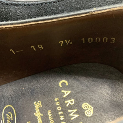 カルミナ トレーディングポスト別注 レザーシューズ ダブルモンク ネイビー メンズ サイズ7.5 10003 CARMINA Tradig Post 約26.0cm【AFC44】