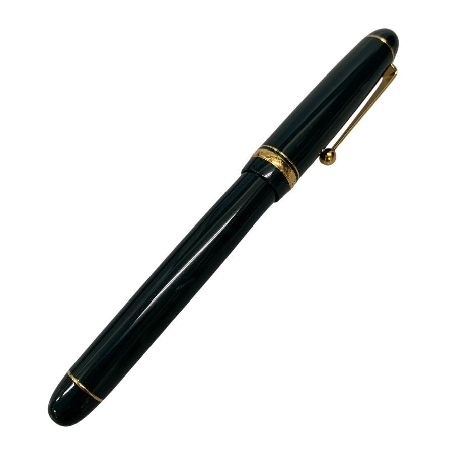 極美品◆パイロット 万年筆 カスタム74 ペン先14K-585 ダークグリーン PILOT【AFI18】