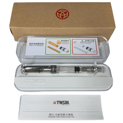 ツイスビー 万年筆 DIAMOND 580 クリア F字 TWSBI【AFI17】