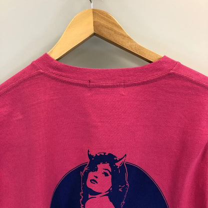 極美品◆ヒステリックグラマー 長袖Tシャツ HYSDEVIL ピンク メンズ サイズM HYSTERIC GLAMOUR 【AFB6】