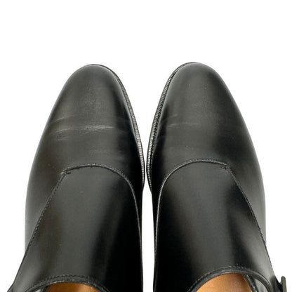 大塚製靴 レザーシューズ サイド モンクストラップ メンズ ブラック サイズ6 OTSUKA M-5 Side Monk Strap 約25.0cm【AFD6】