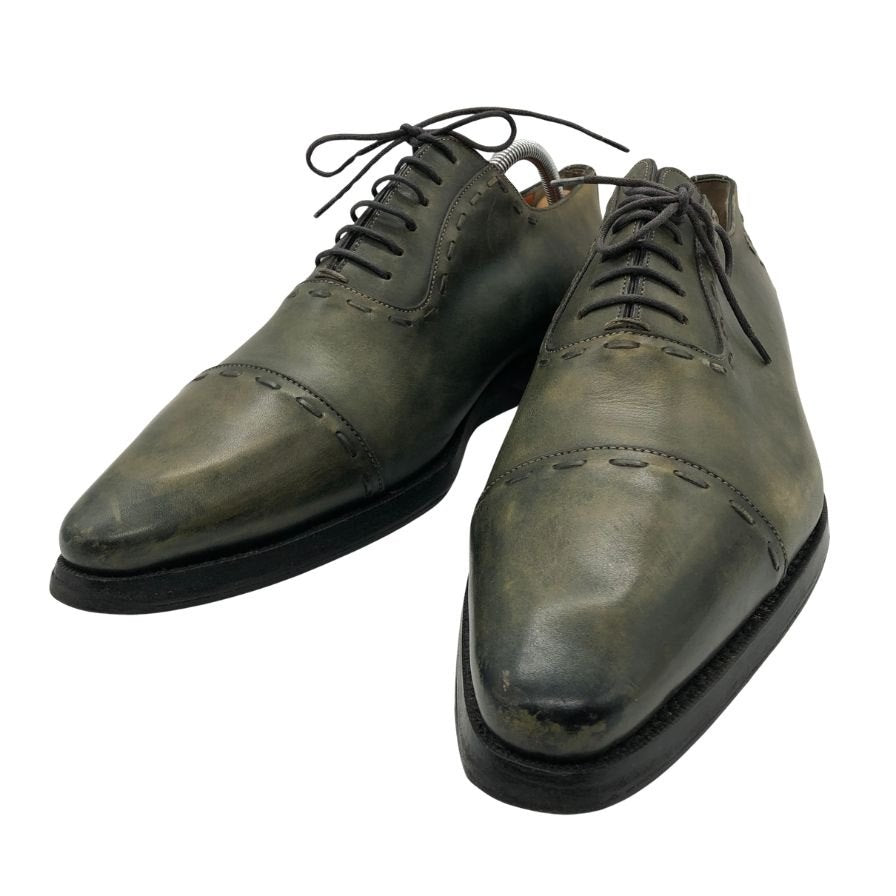 サントーニ レースアップ レザーシューズ ストレートチップ 7995 メンズ サイズ6.5 Santoni 約25.5cm【AFC47】