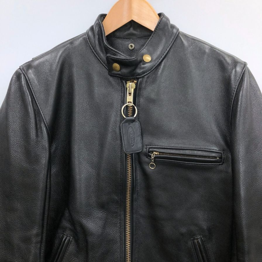 VANSON TYPE-B バンソン シングルライダースジャケット 34【美品】 VANSON バンソン ライダースジャケット レザーライダース B