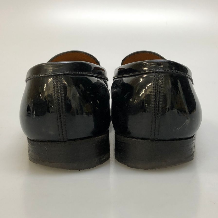 ジェイエムウエストン シグネチャーローファー パテント 180 41ラスト サイズ6C ブラック J.M.WESTON ローファー 約25.0cm【LA】【中古】