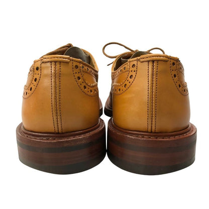 トリッカーズ レザーシューズ バートン ウィングチップ M5633 ベージュ メンズ サイズ8 Tricker`s BOURTON ビジネスシューズ 約26.5cm【LA】【中古】