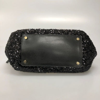ケイトスペード ハンドバッグ スパンコール レザー 装飾 トート ブラック レディース Kate spade【AFE1】