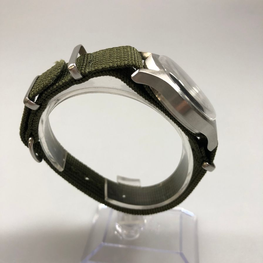 タイメックス ミリタリーウォッチ 腕時計  ビームス コラボ  3針 ブラック文字盤    TIMEX【AFI12】【中古】