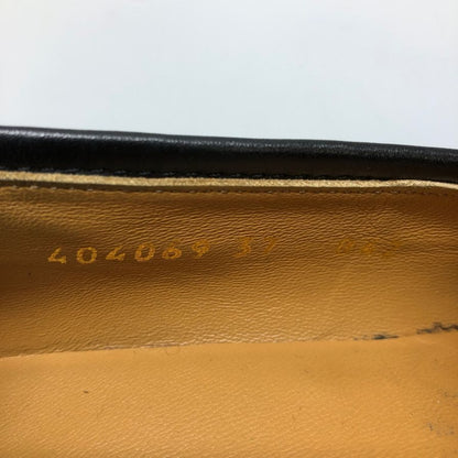 グッチ ローファー ヨルダーン ホースビット ブラック サイズ37 GUCCI 約24.0cm【AFC30】