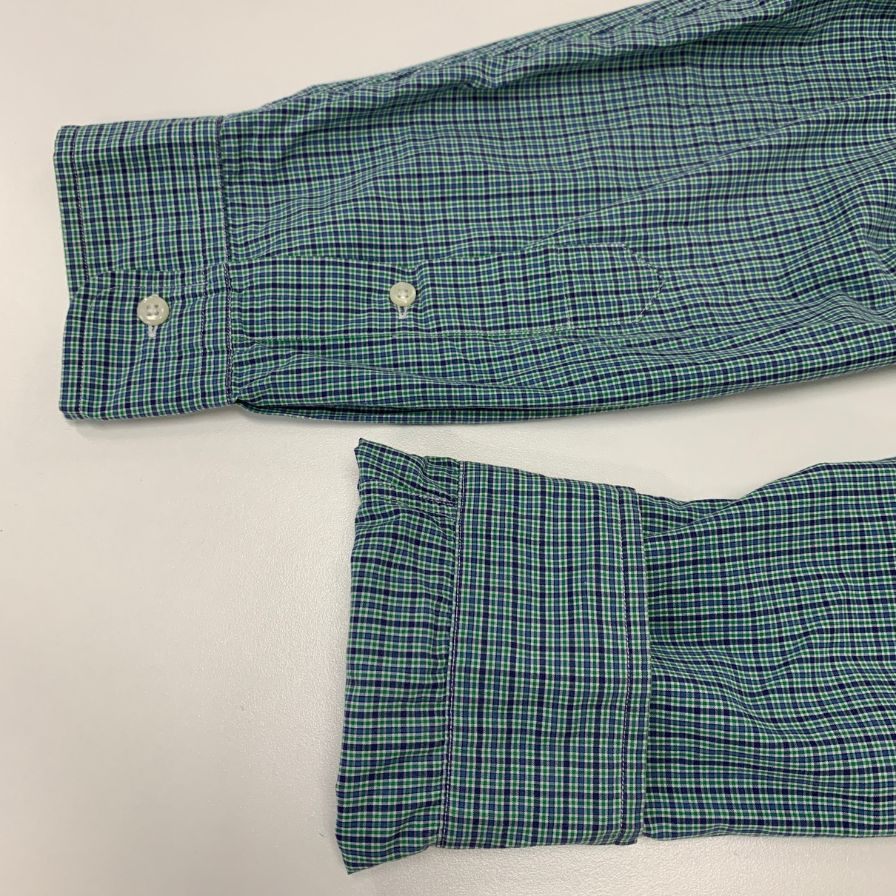 美品◆ポロ ラルフローレン ボタンダウンシャツ 90S オールド メンズ ブルー サイズXXL Polo Ralph Lauren 【AFB11】