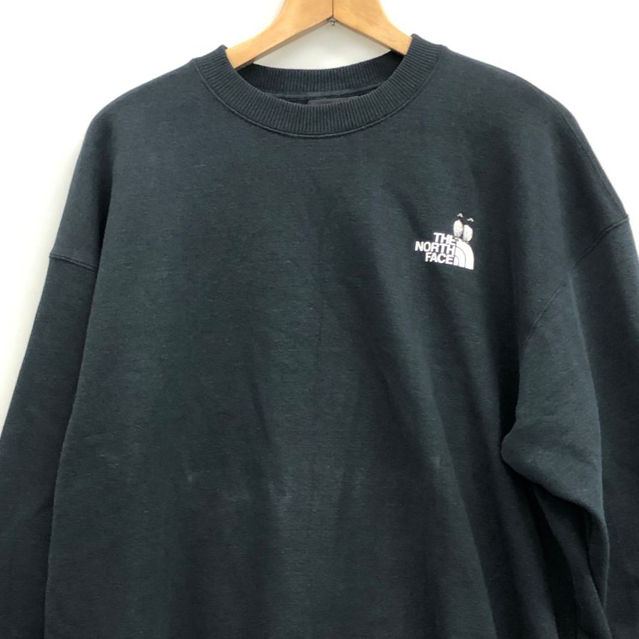 新品同様◆ザ ノースフェイス トレーナー NT12646 ズーピッカークルー ブラック ユニセックスサイズL THE NORTH FACE 【AFB43】