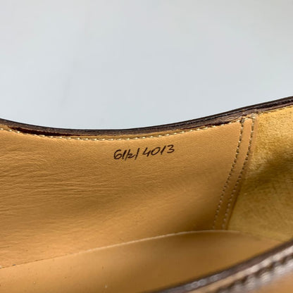 ベルルッティ カーフレザー シングルモンクストラップ ビジネスシューズ メンズ サイズ6.5 ブラウン Berluti 約25.0cm【AFD3】