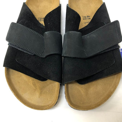 ビルケンシュトック 1022350 KYOTO スエードサンダル ブラック サイズ41 メンズ BIRKENSTOCK 約26.5cm【AFD4】