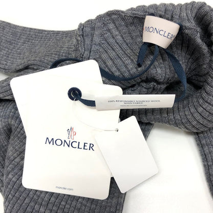極美品◆モンクレール 24AW ニットワンピース ABITO TRICOT グレー レディース サイズS J20939L00008 MONCLER 【AFB9】