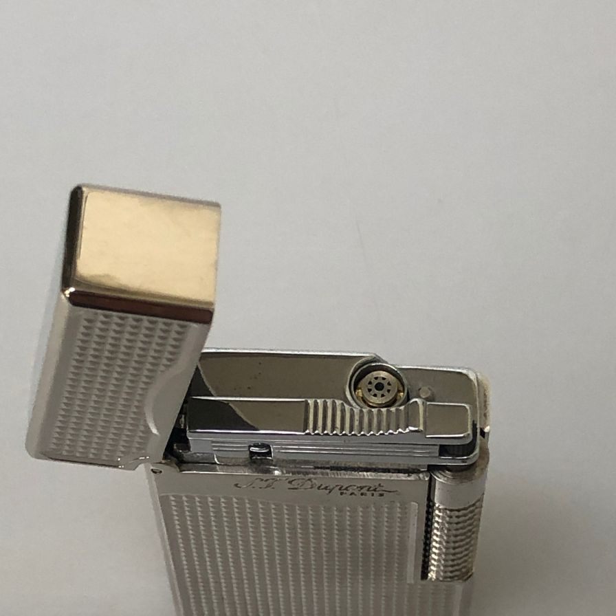 デュポン ライター 023011 ル グラン ダイヤモンドヘッド パラディウム ダブルバーナー シルバー S.T. Dupont【AFI5】【中古】