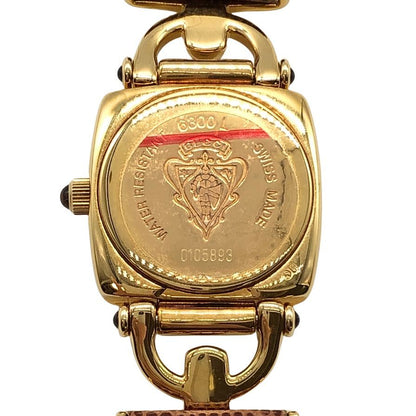 グッチ 腕時計 ホースビット 6300L ゴールド金具 レディース GUCCI【AFI3】