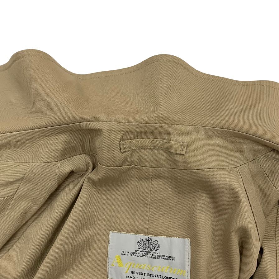 アクアスキュータム トレンチコート 70S アクア5 ヴィンテージ イングランド製 ベージュメンズ サイズ表記なし Aquascutum【LA】