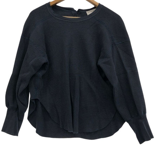 美品◆アメリカーナ サーマルプルオーバー レディース サイズF ブルー AMERICANA 【AFB41】