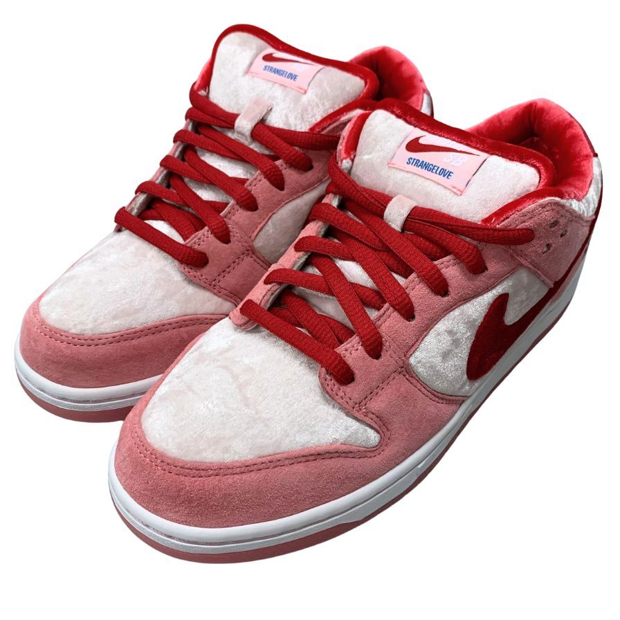 ナイキSB × ストレンジラブ スニーカー ダンク DUNK LOW PRO QS バレンタインデー 赤系 メンズ 27.5cm CT2552-800 NIKE×STRANGE LOVE 約27.5cm【AFD2】