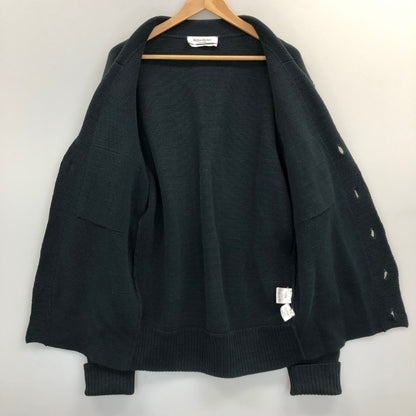 美品◆イヴサンローラン フラップ付きニットカーディガン ネイビー サイズL メンズ Yves Saint Laurent 【AFB37】