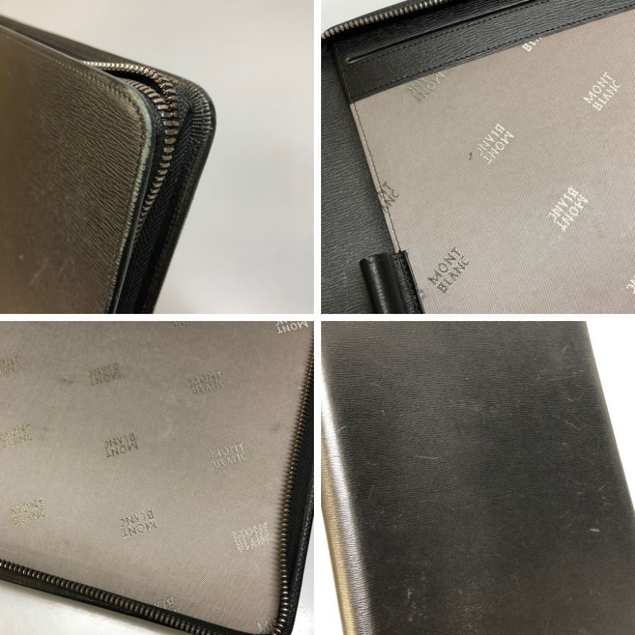 モンブラン ノートカバー レザー ブラック MONTBLANC【AFB53】【中古】