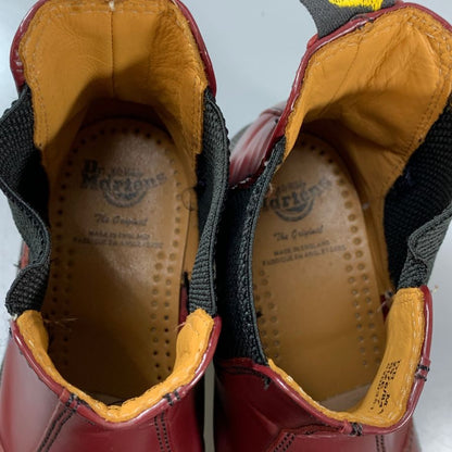 ドクターマーチン チェルシーブーツ 2976 サイドゴア レザー チェリーレッド メンズ サイズUK7 Dr.Martens 約26.0cm【AFC40】