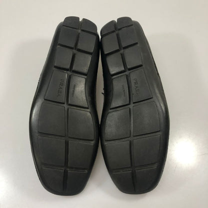プラダ ドライビング レザーシューズ ブラック サイズ7 メンズ PRADA 約25.5cm【AFC44】
