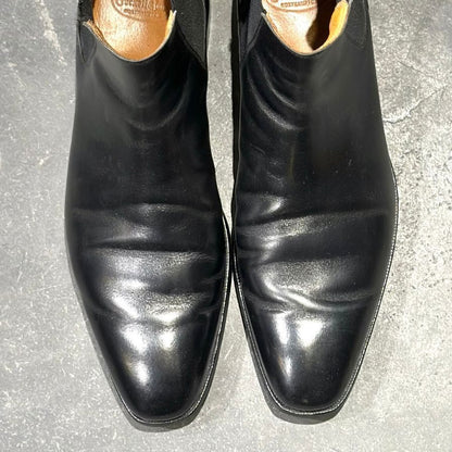 クロケット&ジョーンズ サイドゴアブーツ カウドレイ ブラック  メンズ サイズUK8.5D CROCKETT&JONES ブーツ 約27.0cm【LA】【中古】