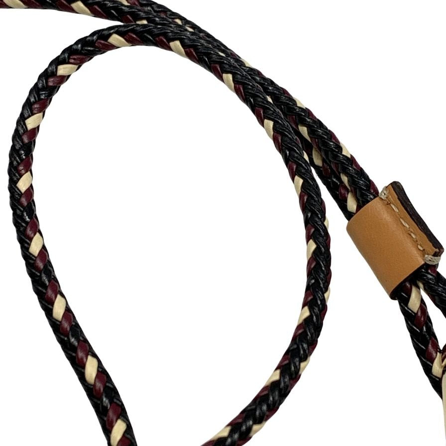 エトロ エアポッズケース カンフーパンダ AirPodsケース レッド系 レザー ETRO【AFI8】【中古】