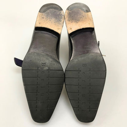 ベルルッティ シングルモンク パティーヌ カーフ メンズ パープル系 サイズUK7 Berluti ビジネスシューズ 約25.5cm【LA】【中古】