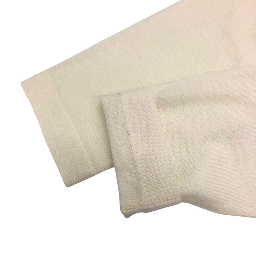 美品◆ザノーネ  Vネック ニット ウール アイボリー サイズ48 メンズ ZANONE 【AFB7】