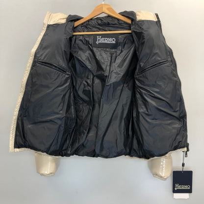 極美品◆ヘルノ ダウンジャケット PI001079U サイズ46 メンズ ベージュ系 HERNO 【AFA10】