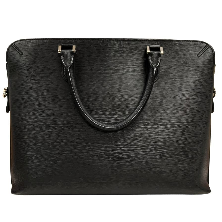 エルゴポック ビジネスバッグ レザー メンズ ブラック HERGOPOCH【AFE9】