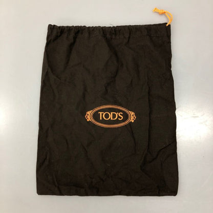トッズ ローファー トライビングシューズ パテントレザー ブラウン メンズ サイズ7 TOD’S 約25.5cm【AFC44】