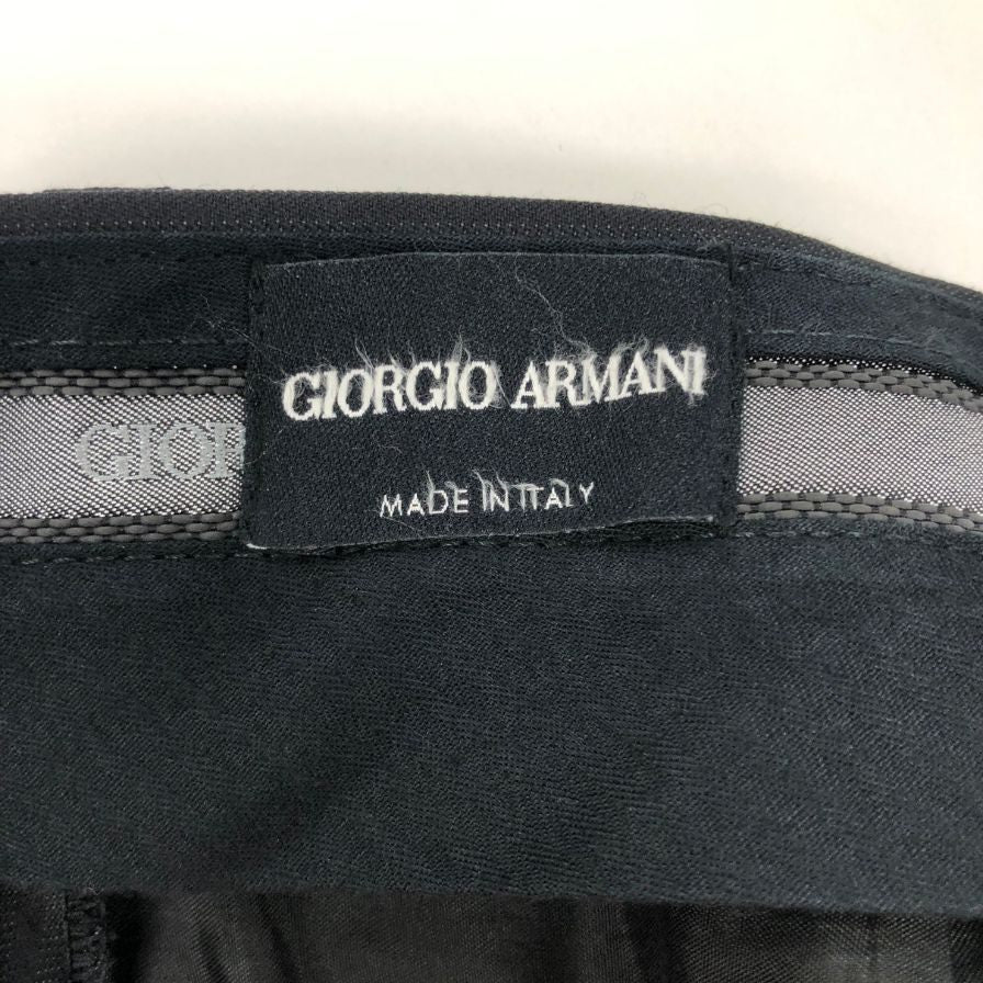 ジョルジオアルマーニ スーツ セットアップ シングル 2B ストライプ ブラック メンズ サイズ46 GIORGIO ARMANI【AFB48】