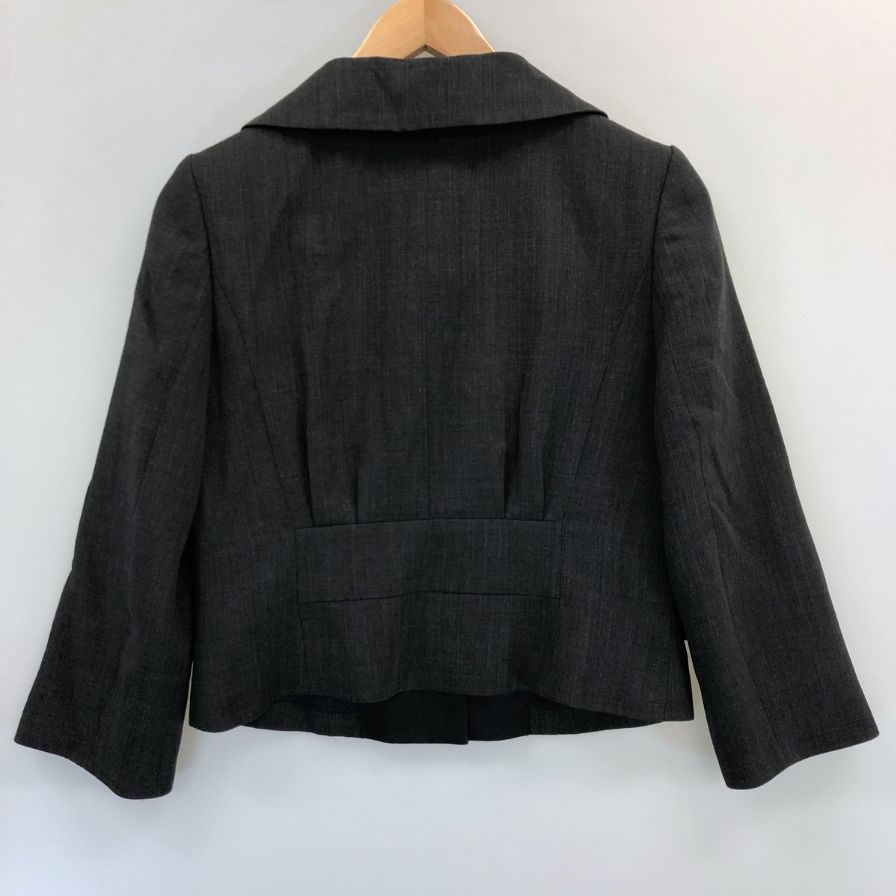 美品◆フォクシー アンサンブル スーツ ジャケット 24939 40サイズ ダークグレー FOXEY 【AFB45】