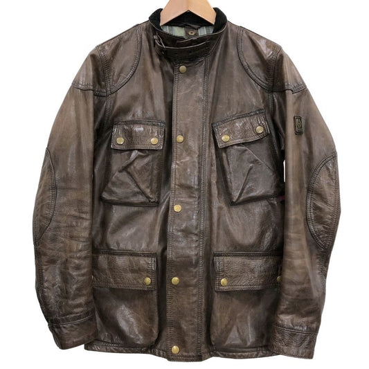 美品◆ベルスタッフ トライアルマスター ゴールドラベル パンサージャケット ブラウン メンズ サイズ42 Belstaff Trialmaster Panther Jacket 【AFG1】
