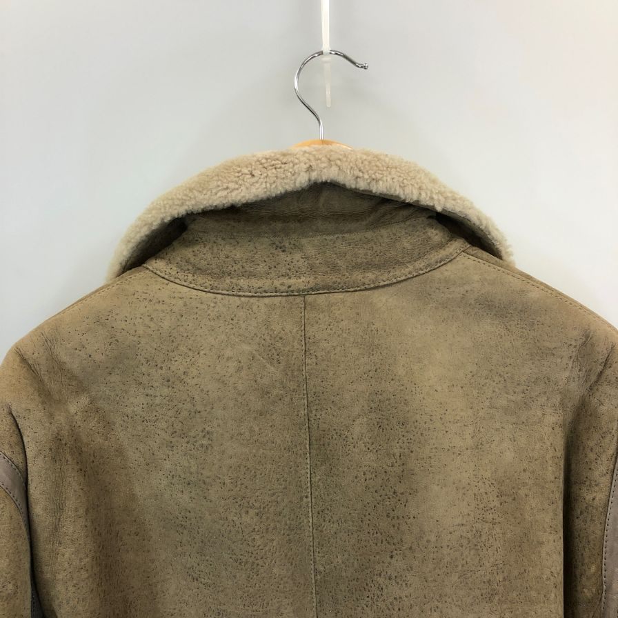 極美品◆エトロ ムートンコート シープスキン サイズXL ブラウン ETRO 【AFF22】