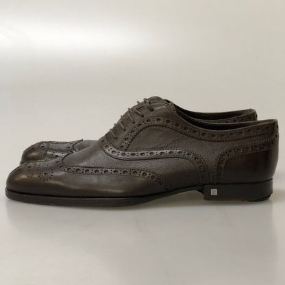 ルイヴィトン グレインレザー ウイングチップ レースアップシューズ ST1019 メンズ サイズ6.5M ブラウン Louis Vuitton 約25.5cm【PTM2】