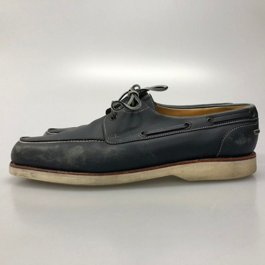 ジョンロブ ISLE デッキシューズ  2099ラスト レザー ネイビー メンズ サイズ8E JOHN LOBB 約27.0cm【AFC41-2】