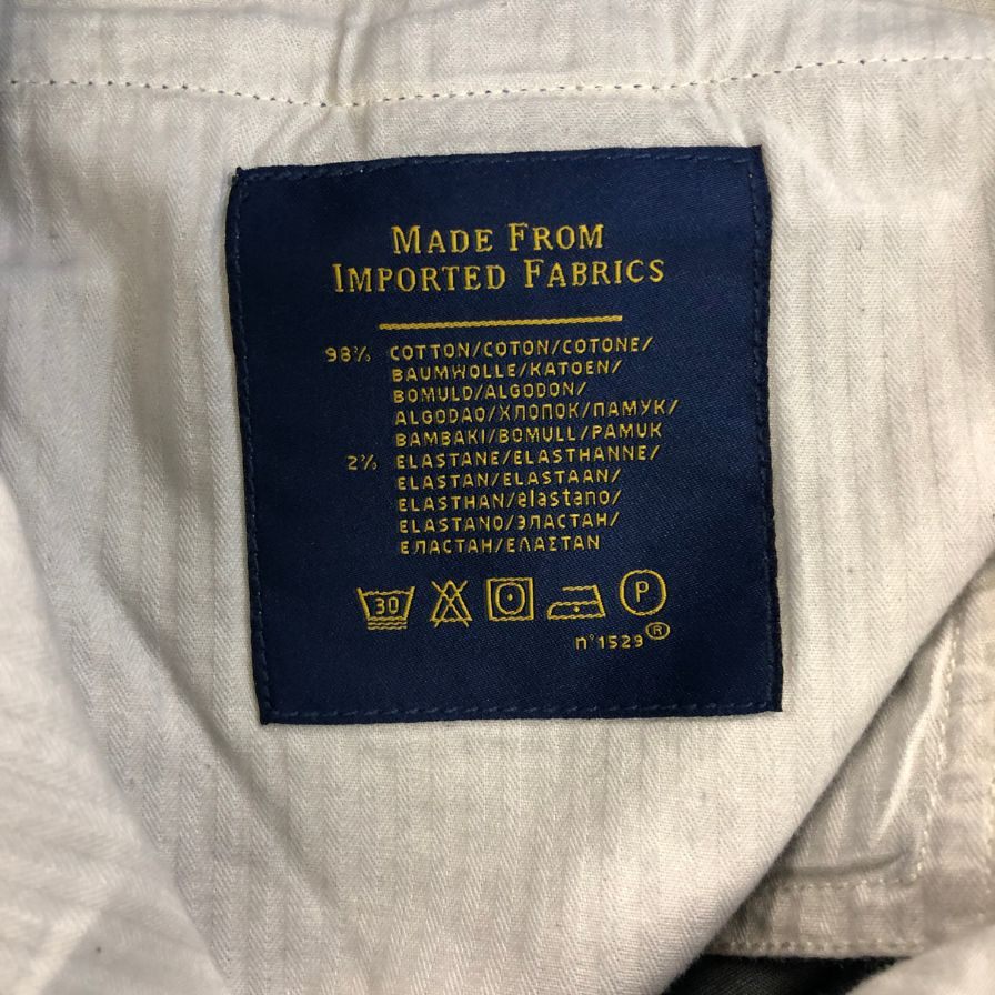 ラルフローレン チノパンツ スラックス ストレッチ スリム フィット ダブル仕上げ メンズ グレー  サイズ30/32 RALPH LAUREN 【AFB20】