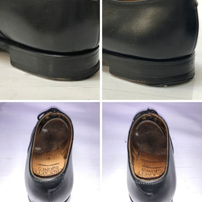クロケット&ジョーンズ 27742A コノート ストレートチップ カーフ ブラック UK5.5 236ラスト メンズ CROCKETT&JONES CONNAUGHT ビジネスシューズ 約24.5cm【LA】【中古】