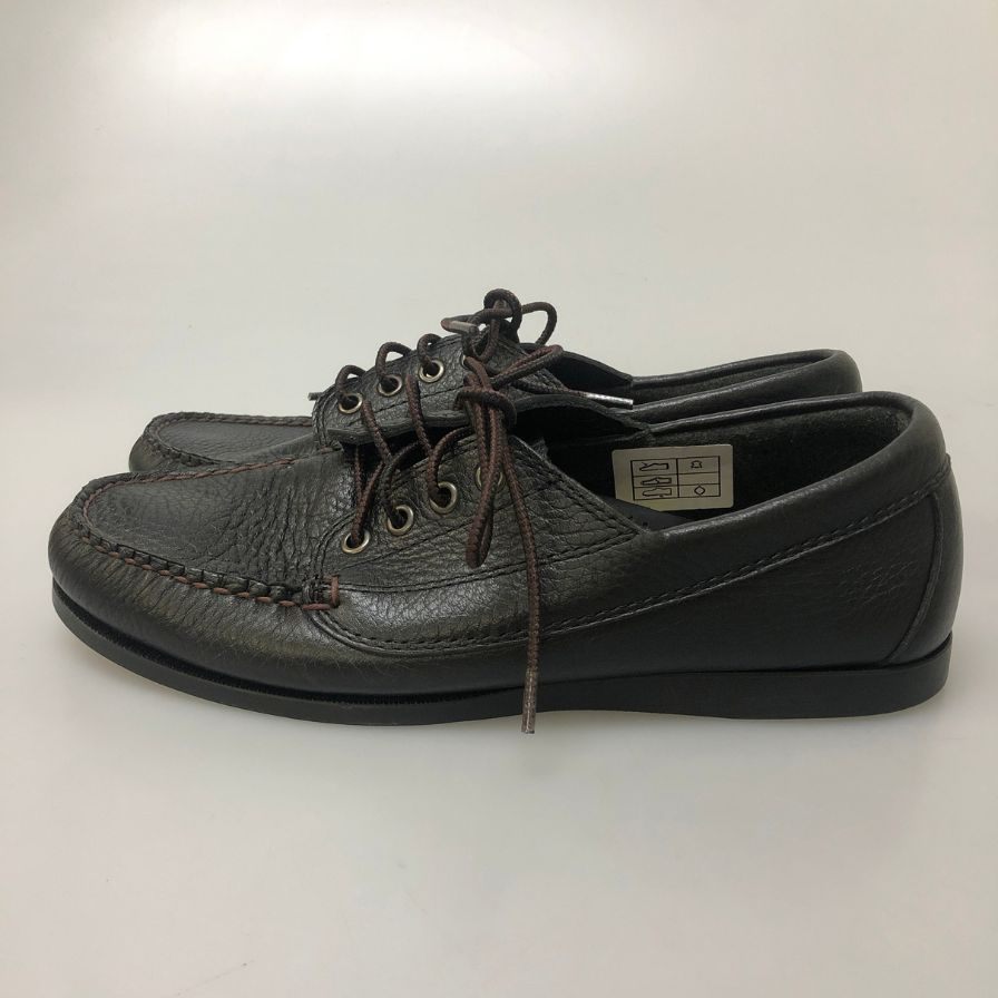 ジーエイチバス モカシンシューズ グレインレザー ブラック サイズUK7 メンズ G.H.BASS 約26.0cm【PTM1】