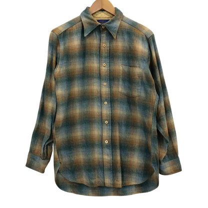 中古◆カントリー トラディション バイ ペンドルトン オンブレチェックシャツ ウール メンズ サイズM Country Traditionals BY PENDLETON 【AFB4】