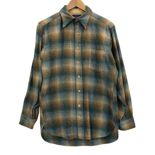 中古◆カントリー トラディション バイ ペンドルトン オンブレチェックシャツ ウール メンズ サイズM Country Traditionals BY PENDLETON 【AFB4】