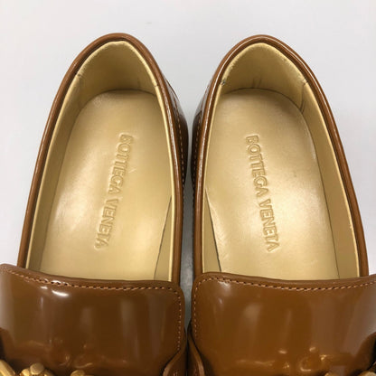 ボッテガヴェネタ ローファー ムッシュ モカシン ブラウン系 レディース サイズ35.5 Bottega Veneta 約22.0cm【AFD12】