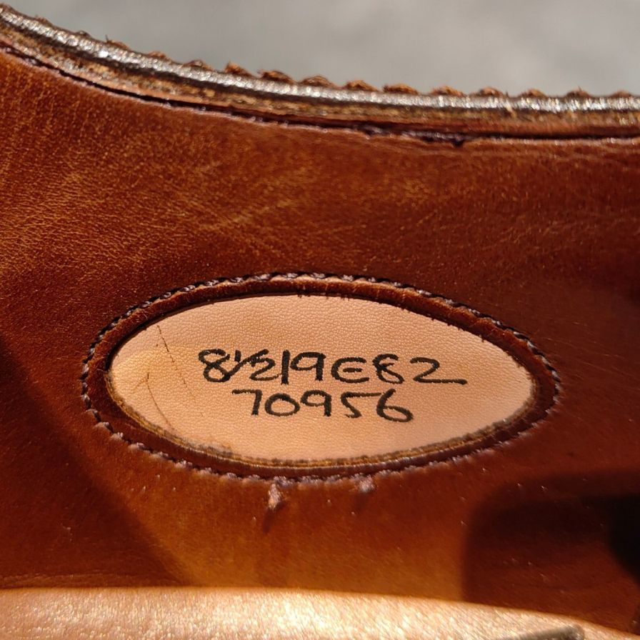 エドワードグリーン マルバーン フルブローグ 82ラスト ブラウン サイズUK8.5 EDWARD GREEN ビジネスシューズ 約27.0cm【LA】【中古】