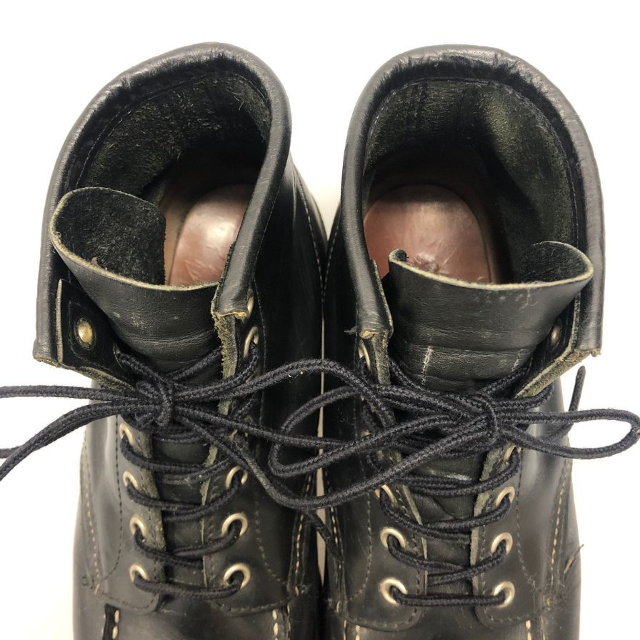 レッドウィング ブーツ 8130 アイリッシュセッター モックトゥ メンズ ブラック サイズUS8.5 REDWING 約27.0cm【AFC4】
