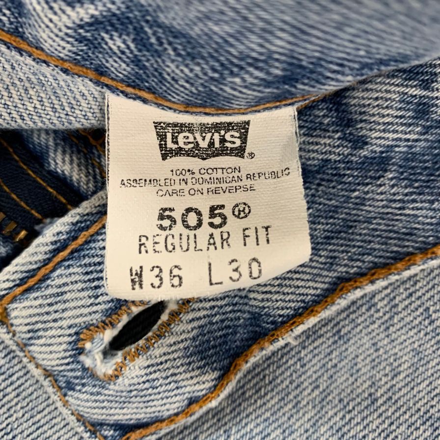 リーバイス デニムパンツ 505 90年代 USA製 ボタン裏110M インディゴ メンズ サイズ W36 L30 LEVI’S 【AFB33】